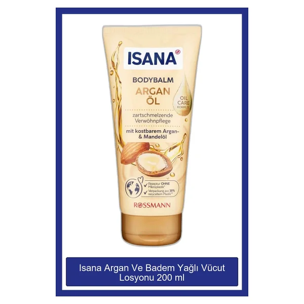 Isana Argan Ve Badem Yağlı 200 Ml Vücut Losyonu - Görsel 3