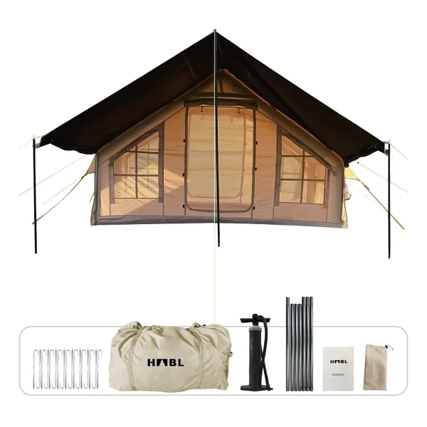 Canarino 6 Kişilik 4 Mevsim 2 Kapılı Tavan Pencereli Şişme Çadır 300x210x200cm - Görsel 3