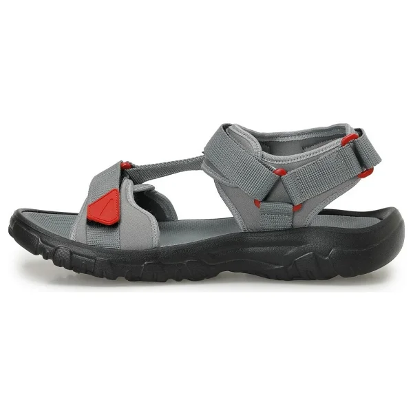 Kinetix Desmar Tx Gri Erkek Sandalet - Gri-Kırmızı - 42 - Görsel 3