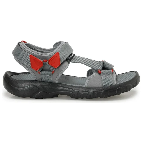 Kinetix Desmar Tx Gri Erkek Sandalet - Gri-Kırmızı - 42 - Görsel 10
