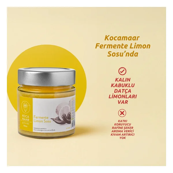 Kocamaar Çiftliği Fermente Limon Sosu 245 Gr - Görsel 2