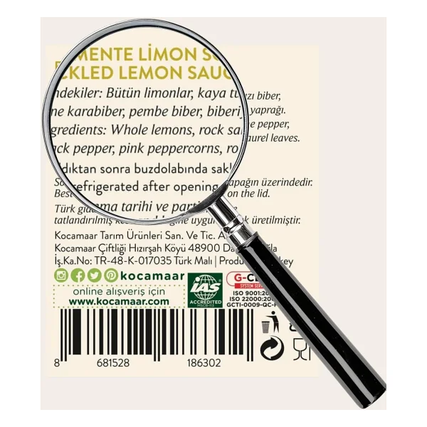 Kocamaar Çiftliği Fermente Limon Sosu 245 Gr - Görsel 4