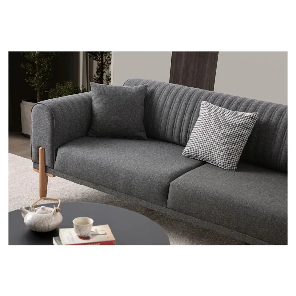 Edsy Home Galata 3+3+1+1 Koltuk Takımı Krem - Görsel 6