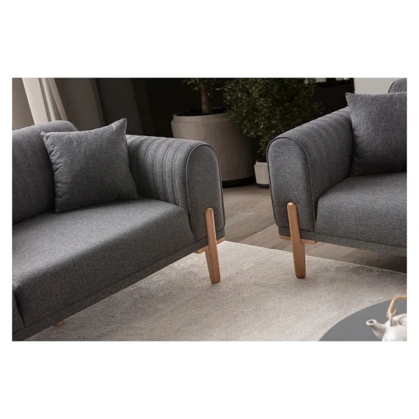Edsy Home Galata 3+3+1+1 Koltuk Takımı Krem - Görsel 9