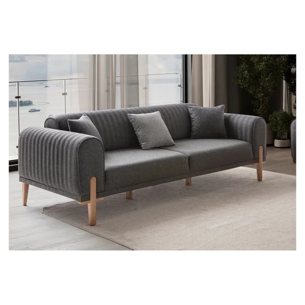 Edsy Home Galata 3+3+1+1 Koltuk Takımı Krem - Görsel 10