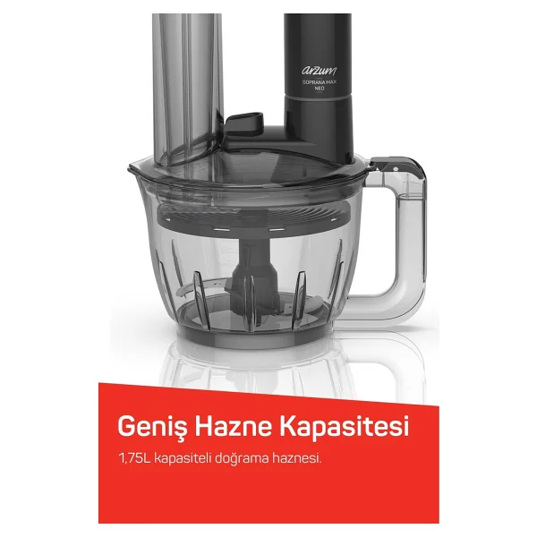 Arzum Ar1187 Soprano Max Neo Beyaz 1200 W Blender Seti - Görsel 4