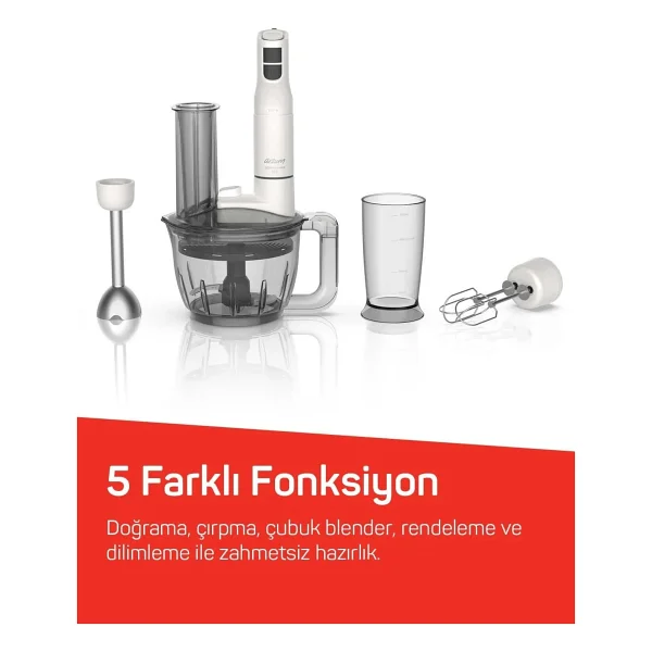 Arzum Ar1187 Soprano Max Neo Beyaz 1200 W Blender Seti - Görsel 5