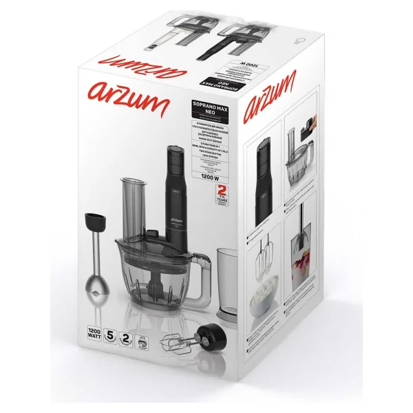 Arzum Ar1187 Soprano Max Neo Beyaz 1200 W Blender Seti - Görsel 9