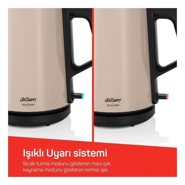 Arzum Ar3149 Teacharm Sorgül Buğdayı 1800 W Çelik Çay Makinesi - Görsel 10