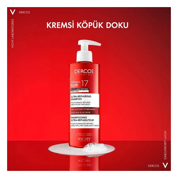 Vichy Dercos Collagen 17 Filler 400 Ml Şampuan - Görsel 10