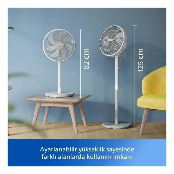 Philips Phılıps Silentwings Teknolojisi İle Güçlü Ve Süper Sessiz Ayaklı Vantilatör. 19 Db. 2'si 1 Arada Masa Ve Ayaklı Vantilatör - Görsel 5
