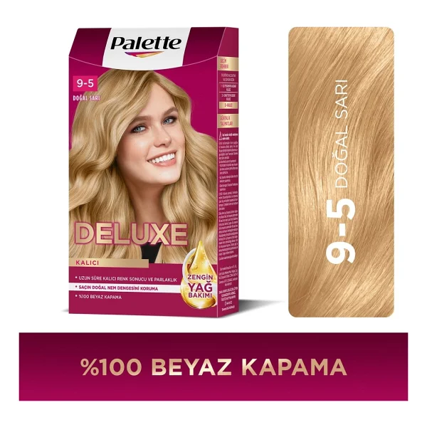 Palette Deluxe 9.5 Doğal Sarı Saç Boyası - Görsel 2