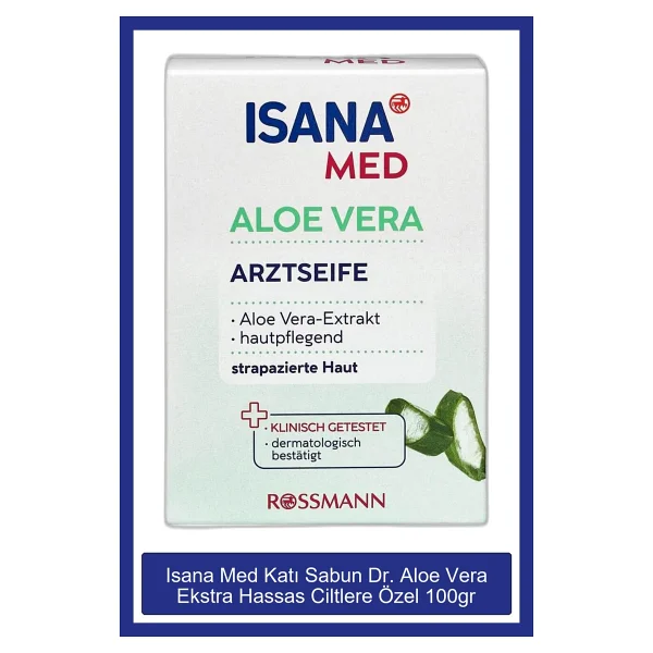 Isana Med Katı Sabun 100gr Aloe Vera - Görsel 3