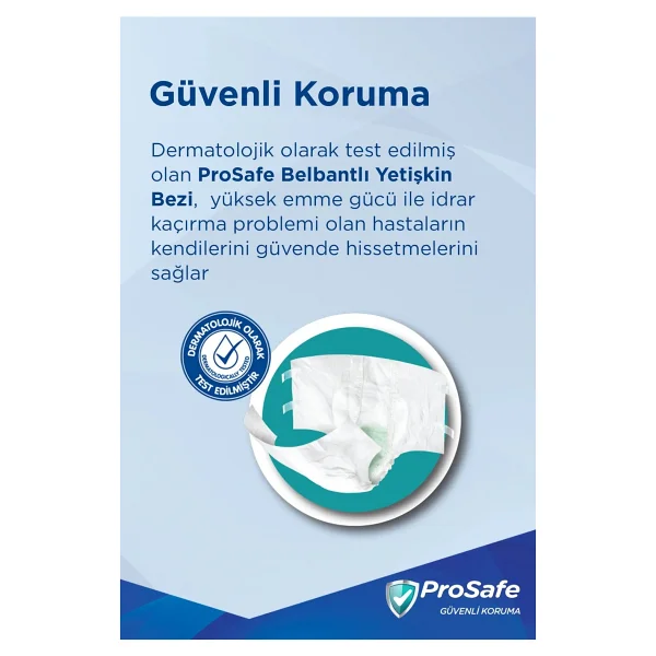 Prosafe XL Beden Yetişkin Belbantlı Hasta Bezi 30'lu X 2 Sızdırmaz Ve Yüksek Emme Gücü - Görsel 5