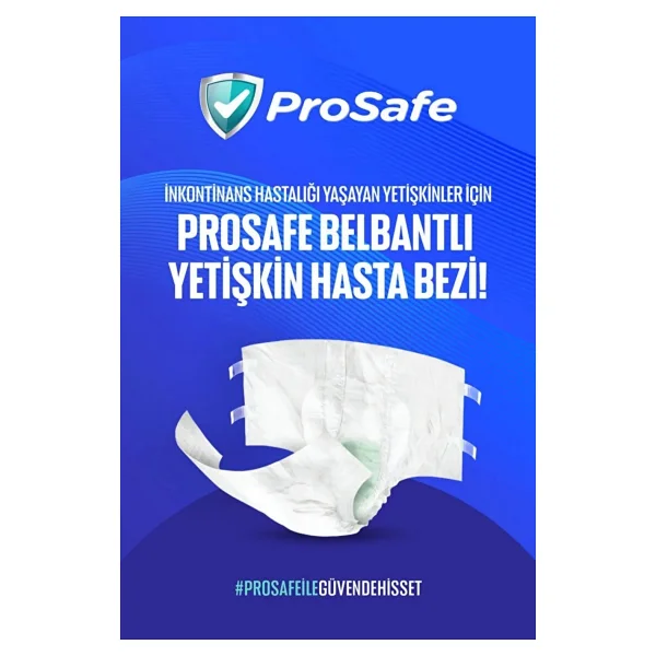 Prosafe Belbantlı Orta Boy M 30'lu 2 Adet Hasta Bezi - Görsel 2
