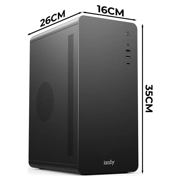 Izoly U200 Siyah 300 W Micro Atx Bilgisayar Kasası - Görsel 5