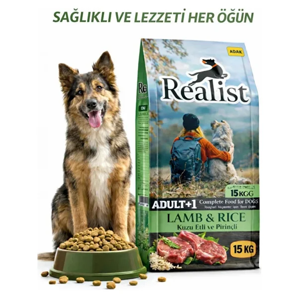 Realist Kuzu Etli Ve Pirinçli 15 Kg Köpek Maması - Görsel 2