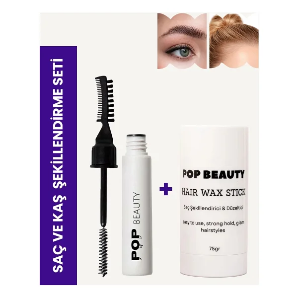 Pop Beauty Kaş Sabitleyici Ve Şekillendirici Stick Wax 75 Gr Turuncu Renkli Etkili Formül - Görsel 4