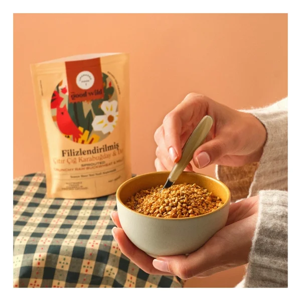 The Good Wild Filizlendirilmiş Çıtır Çiğ Karabuğday Ve Darı 150 Gr - Görsel 4