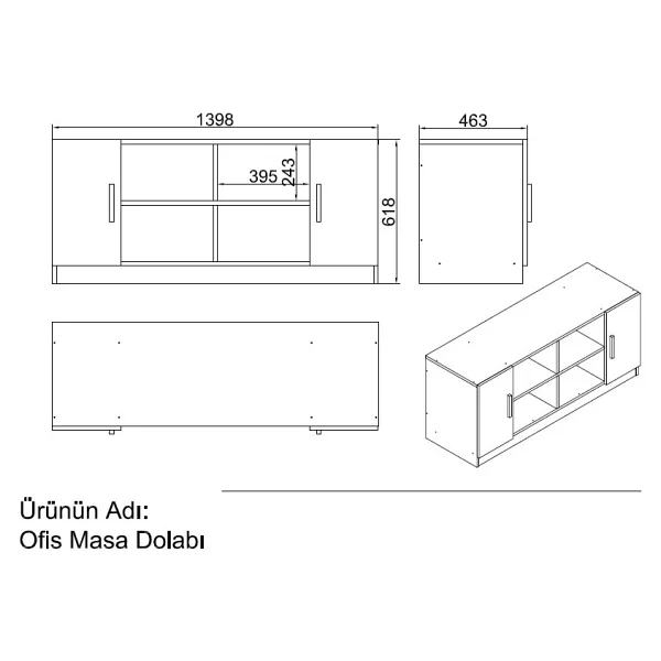 Yurudesign Vario Abcdf Ofis Büro Masa Takımı - Görsel 7