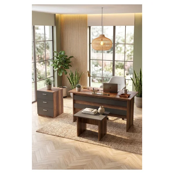 Yurudesign Vario Abc Ofis Büro Masa Takımı 3 Renk - Beyaz - Görsel 6