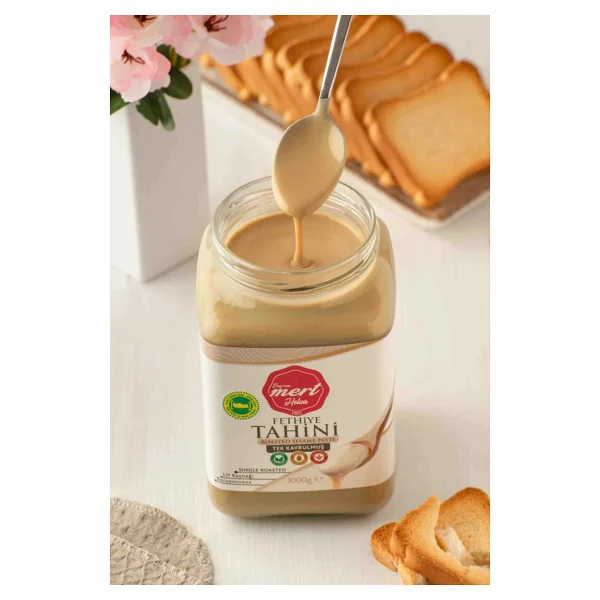 Mert Helva Bayram Mert Tek Kavrulmuş Fethiye Tahini 1000 Gr Ve Yerli Susam İle Üretilmiştir - 1 Kg - Görsel 7