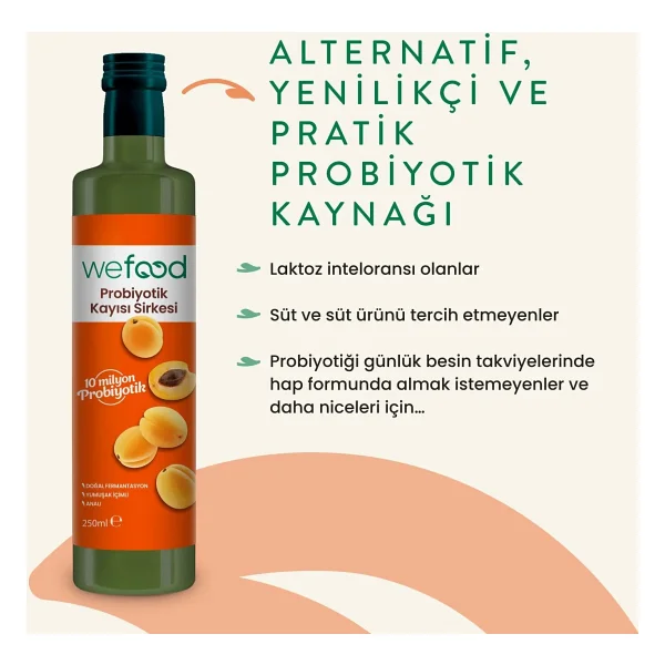 Wefood Probiyotik Kayısı Sirkesi 250 Ml - Görsel 4