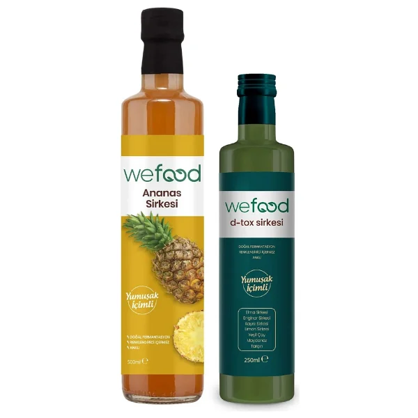 Wefood Ananas Sirkesi 500 Ml + Detoks Sirkesi 250 Ml - Görsel 3