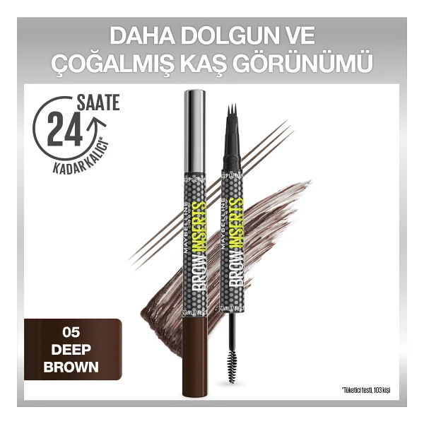 Maybelline New York Brow Insert Çift Uçlu Kaş Kalemi - Görsel 9