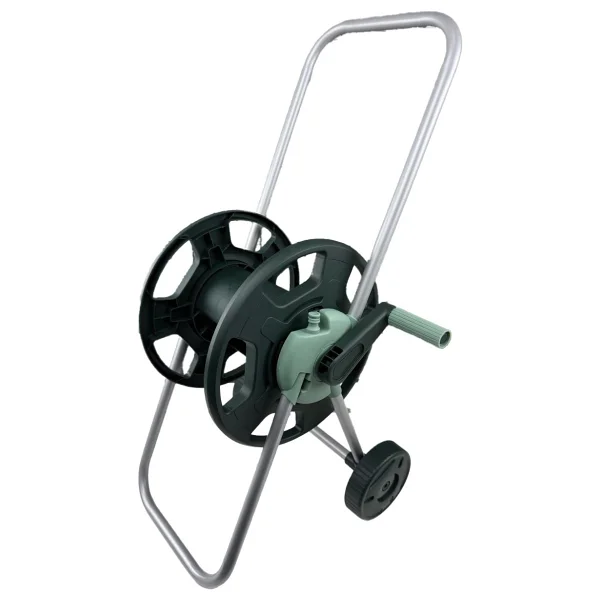 Bahçem Premium Kalite Sehpalı Hortum Toplama Makarası 1/2'' 60mt Hortum Kapasiteli (Hortumsuz) - Görsel 2