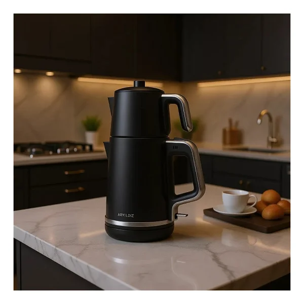 Aryıldız Tea Style 2000 W Siyah Çay Makinesi - Görsel 6