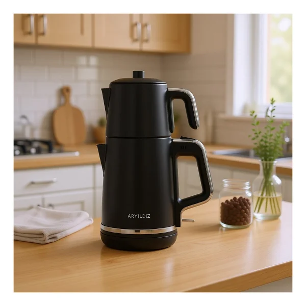 Aryıldız Tea Style 2000 W Siyah Çay Makinesi - Görsel 7