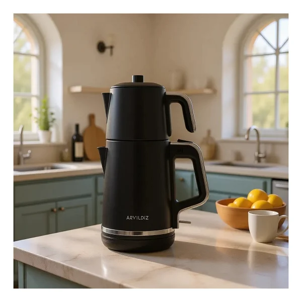 Aryıldız Tea Style 2000 W Siyah Çay Makinesi - Görsel 8