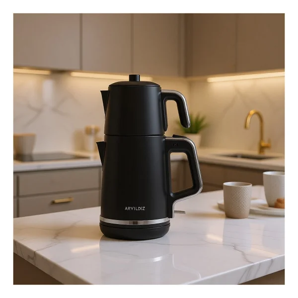Aryıldız Tea Style 2000 W Siyah Çay Makinesi - Görsel 9