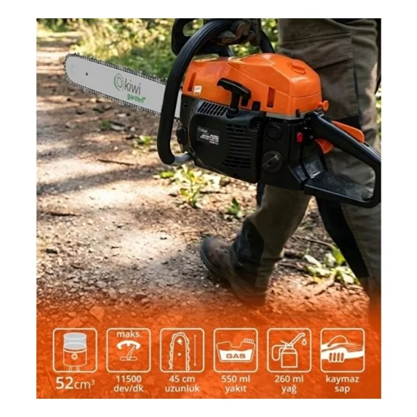 Kiwi Garden Kgsw-7427 2.2 Kw Benzinli Motorlu Testere - Görsel 5