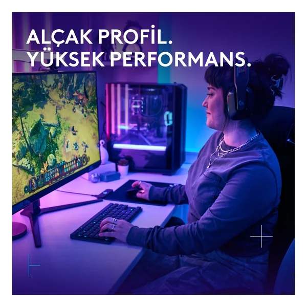 Logitech G515 Lightspeed Tkl RGB Tactile Switch Kablolu/Kablosuz Mekanik Oyuncu Klavyesi - Görsel 2