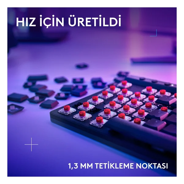 Logitech G515 Lightspeed Tkl RGB Tactile Switch Kablolu/Kablosuz Mekanik Oyuncu Klavyesi - Görsel 6