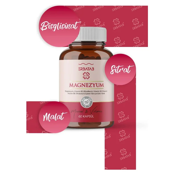 Erbatab Magnezyum 60 Kapsül - Görsel 8