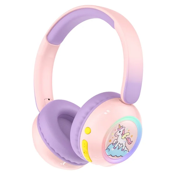 Havit H666BT Pembe Kulak Üstü Çocuk Bluetooth Kulaklık - Görsel 6