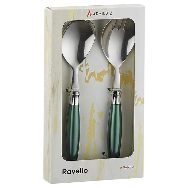 Aryıldız Ravello Yeşil 2 Parça Salata Servis Seti - Görsel 6