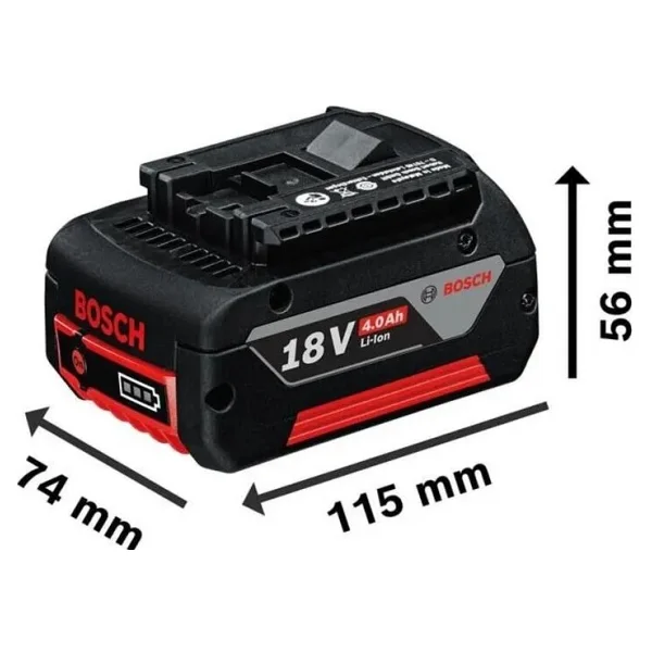 Bosch Gsr+Gws+Gbh+3x4.0ah+Gal 18v-40 Karma Set - Görsel 7
