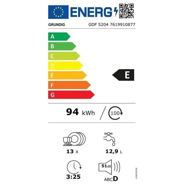 Grundig Gdf 5204 5 Programlı Bulaşık Makinesi - Görsel 6
