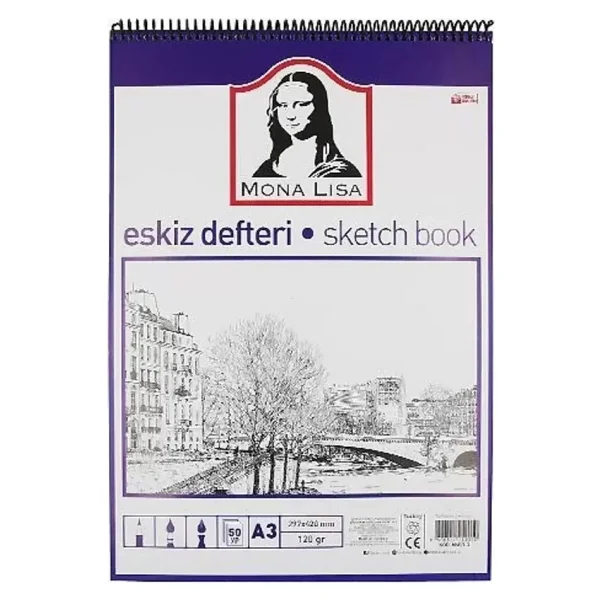 Monalisa Eskiz Defteri 50 Yp 120 Gr A3 Bn05-3 - Görsel 2
