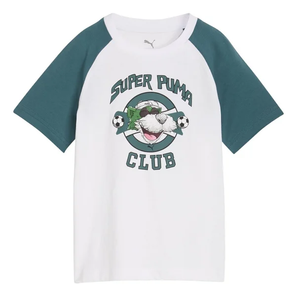 Puma Super Graphic 691918 Kısa Kollu Bisiklet Yaka Çocuk Tişört - Görsel 6