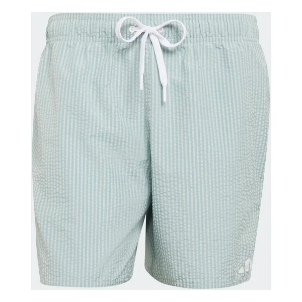 Adidas Seersucker Striped 5-Inch Jz0590 Yeşil Erkek Deniz Şortu - Görsel 6