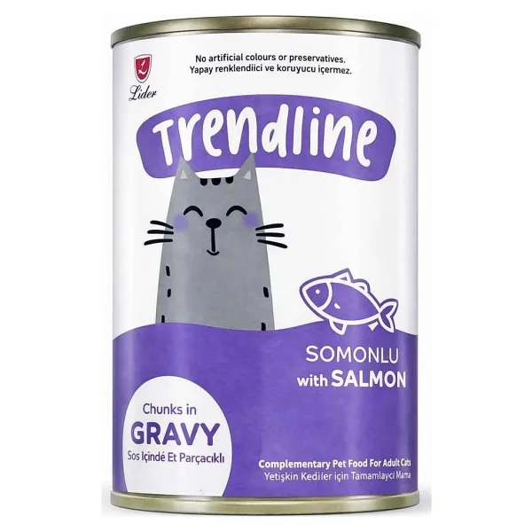 Trendline Soslu Somonlu 400 Gr Yetişkin Konserve Kedi Maması - Görsel 2