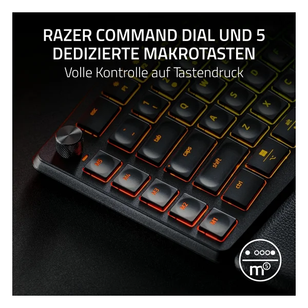 Razer Pro Type Ergo RGB Scissor Membrane Switch Kablolu/Kablosuz Klavye - Görsel 4
