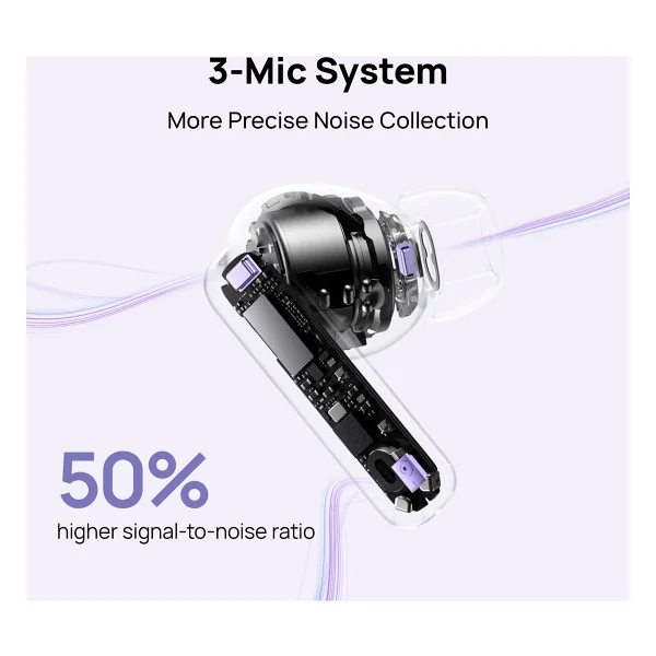 Huawei Freebuds 6i ANC TWS Mor Kulak İçi Bluetooth Kulaklık - Görsel 5