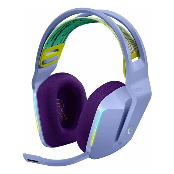 Logitech G733 Lightspeed Lila RGB 7.1 Kablosuz Kulak Üstü Oyuncu Kulaklığı - Görsel 10