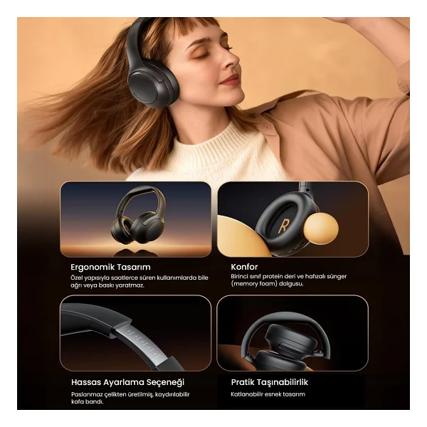 Soundpeats Cove Pro Kulak Üstü Bluetooth Kulaklık - Görsel 10